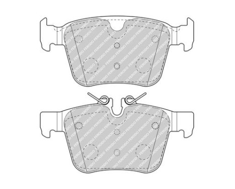 Kit de plaquettes de frein, frein à disque PREMIER ECO FRICTION FDB4927 Ferodo, Image 2