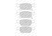 Kit de plaquettes de frein, frein à disque PREMIER ECO FRICTION FDB4933 Ferodo