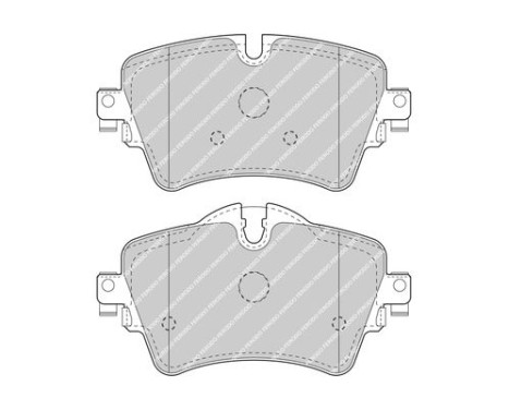 Kit de plaquettes de frein, frein à disque PREMIER ECO FRICTION FDB4945 Ferodo, Image 2
