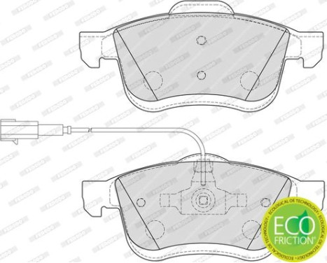 Kit de plaquettes de frein, frein à disque PREMIER ECO FRICTION FDB4951 Ferodo, Image 4