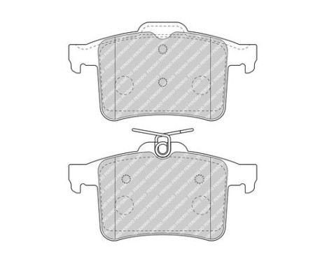 Kit de plaquettes de frein, frein à disque PREMIER ECO FRICTION FDB5014 Ferodo, Image 2