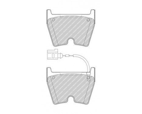 Kit de plaquettes de frein, frein à disque PREMIER ECO FRICTION FDB5023 Ferodo, Image 2