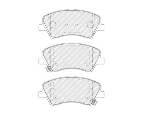 Kit de plaquettes de frein, frein à disque PREMIER ECO FRICTION FDB5040 Ferodo, Image 3