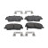 Kit de plaquettes de frein, frein à disque PREMIER ECO FRICTION FDB5045 Ferodo