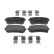 Kit de plaquettes de frein, frein à disque PREMIER ECO FRICTION FDB5066 Ferodo