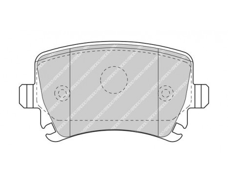 Kit de plaquettes de frein, frein à disque PREMIER ECO FRICTION FDB5107 Ferodo, Image 2