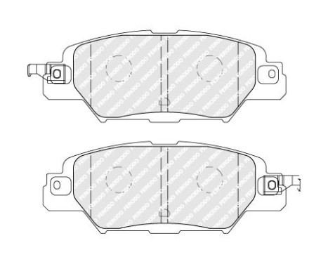 Kit de plaquettes de frein, frein à disque PREMIER ECO FRICTION FDB5116 Ferodo, Image 2