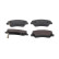 Kit de plaquettes de frein, frein à disque PREMIER ECO FRICTION FDB5135 Ferodo
