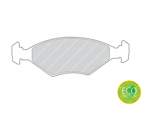 Kit de plaquettes de frein, frein à disque PREMIER ECO FRICTION FDB519 Ferodo, Image 2