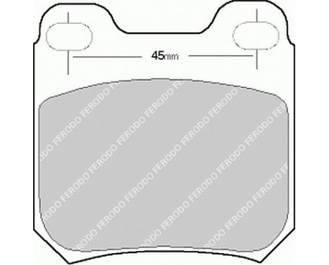 Kit de plaquettes de frein, frein à disque PREMIER ECO FRICTION FDB525 Ferodo, Image 2