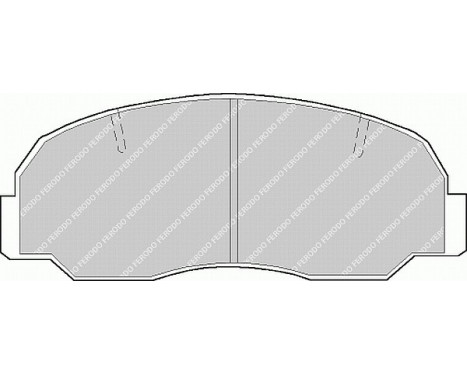 Kit de plaquettes de frein, frein à disque PREMIER ECO FRICTION FDB532 Ferodo