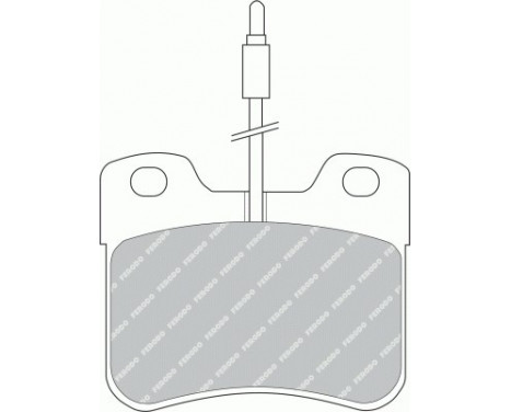Kit de plaquettes de frein, frein à disque PREMIER ECO FRICTION FDB535 Ferodo, Image 2