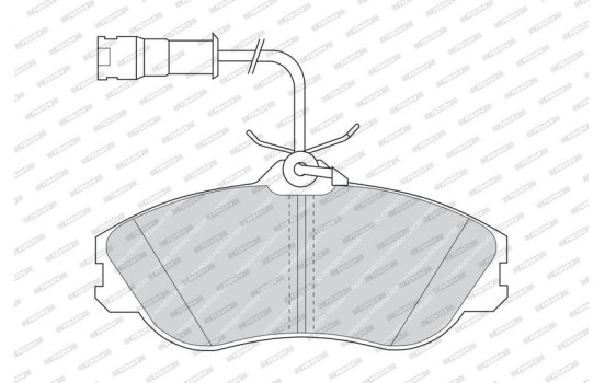 Kit de plaquettes de frein, frein à disque PREMIER ECO FRICTION FDB563 Ferodo, Image 3