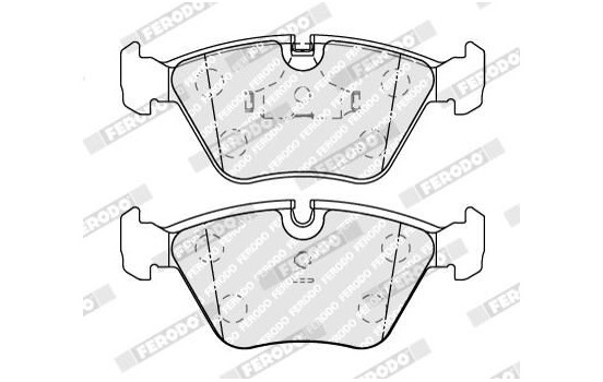 Kit de plaquettes de frein, frein à disque PREMIER ECO FRICTION FDB577 Ferodo, Image 4