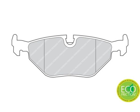 Kit de plaquettes de frein, frein à disque PREMIER ECO FRICTION FDB578 Ferodo, Image 3