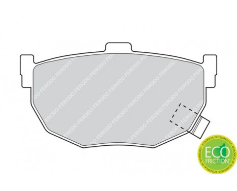 Kit de plaquettes de frein, frein à disque PREMIER ECO FRICTION FDB638 Ferodo, Image 4