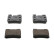 Kit de plaquettes de frein, frein à disque PREMIER ECO FRICTION FDB644 Ferodo, Vignette 2