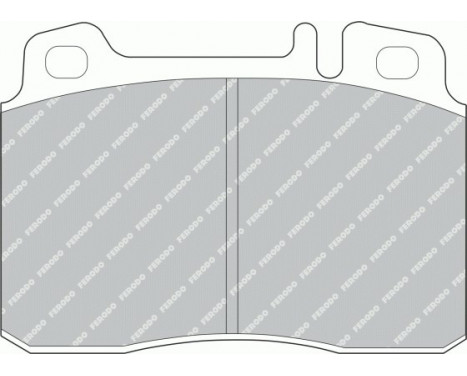 Kit de plaquettes de frein, frein à disque PREMIER ECO FRICTION FDB646 Ferodo, Image 2