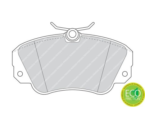 Kit de plaquettes de frein, frein à disque PREMIER ECO FRICTION FDB686 Ferodo, Image 4