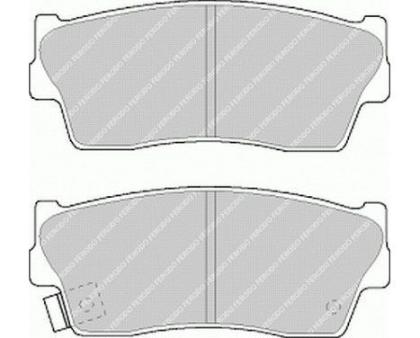 Kit de plaquettes de frein, frein à disque PREMIER ECO FRICTION FDB712 Ferodo