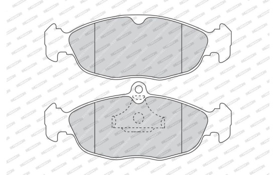 Kit de plaquettes de frein, frein à disque PREMIER ECO FRICTION FDB732 Ferodo, Image 4