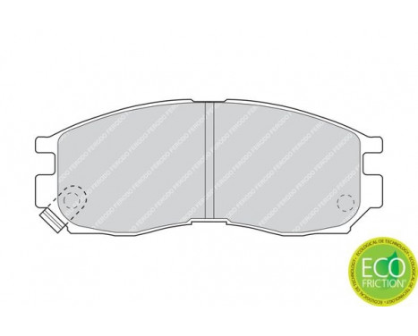 Kit de plaquettes de frein, frein à disque PREMIER ECO FRICTION FDB764 Ferodo, Image 2