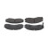 Kit de plaquettes de frein, frein à disque PREMIER ECO FRICTION FDB765 Ferodo, Vignette 5