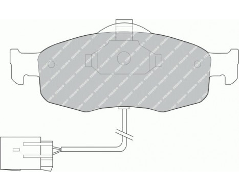 Kit de plaquettes de frein, frein à disque PREMIER ECO FRICTION FDB766 Ferodo, Image 2