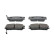 Kit de plaquettes de frein, frein à disque PREMIER ECO FRICTION FDB804 Ferodo, Vignette 3