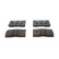 Kit de plaquettes de frein, frein à disque PREMIER ECO FRICTION FDB817 Ferodo