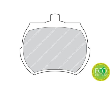 Kit de plaquettes de frein, frein à disque PREMIER ECO FRICTION FDB824 Ferodo, Image 4