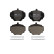 Kit de plaquettes de frein, frein à disque PREMIER ECO FRICTION FDB844 Ferodo