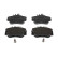 Kit de plaquettes de frein, frein à disque PREMIER ECO FRICTION FDB854 Ferodo, Vignette 3