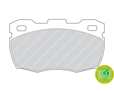 Kit de plaquettes de frein, frein à disque PREMIER ECO FRICTION FDB871 Ferodo, Image 4