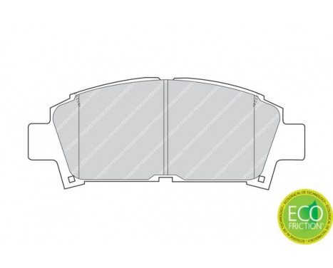 Kit de plaquettes de frein, frein à disque PREMIER ECO FRICTION FDB928 Ferodo, Image 3