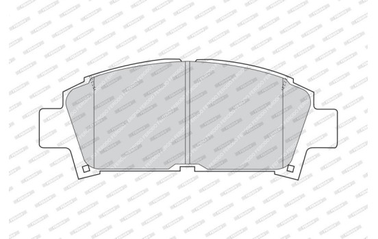 Kit de plaquettes de frein, frein à disque PREMIER ECO FRICTION FDB928 Ferodo, Image 4