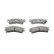 Kit de plaquettes de frein, frein à disque PREMIER ECO FRICTION FDB950 Ferodo, Vignette 3