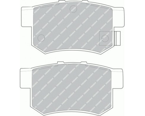 Kit de plaquettes de frein, frein à disque PREMIER ECO FRICTION FDB956 Ferodo, Image 2