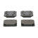 Kit de plaquettes de frein, frein à disque PREMIER ECO FRICTION FDB96 Ferodo