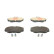 Kit de plaquettes de frein, frein à disque PREMIER ECO FRICTION FDB980 Ferodo, Vignette 2