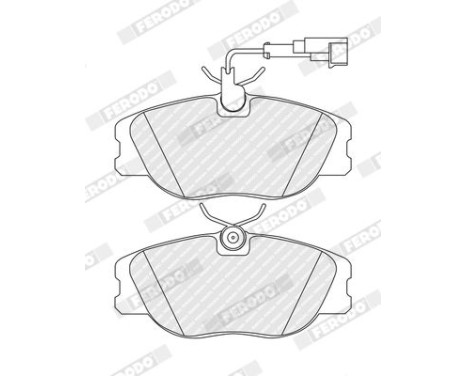 Kit de plaquettes de frein, frein à disque PREMIER ECO FRICTION FDB994 Ferodo, Image 3