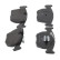 Kit de plaquettes de frein, frein à disque PREMIER ECO FRICTION FDB997 Ferodo, Vignette 7