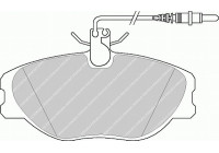 Kit de plaquettes de frein, frein à disque PREMIER ECO FRICTION FVR1000 Ferodo