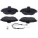 Kit de plaquettes de frein, frein à disque PREMIER ECO FRICTION FVR1002 Ferodo