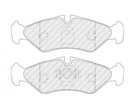 Kit de plaquettes de frein, frein à disque PREMIER ECO FRICTION FVR1039 Ferodo, Image 3