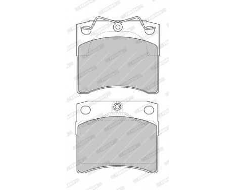 Kit de plaquettes de frein, frein à disque PREMIER ECO FRICTION FVR1131 Ferodo, Image 2