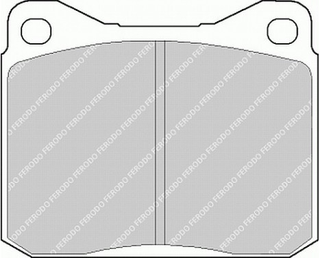 Kit de plaquettes de frein, frein à disque PREMIER ECO FRICTION FVR129 Ferodo, Image 2