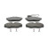 Kit de plaquettes de frein, frein à disque PREMIER ECO FRICTION FVR1396 Ferodo, Vignette 3