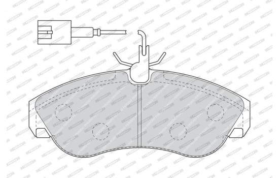 Kit de plaquettes de frein, frein à disque PREMIER ECO FRICTION FVR1397 Ferodo, Image 4