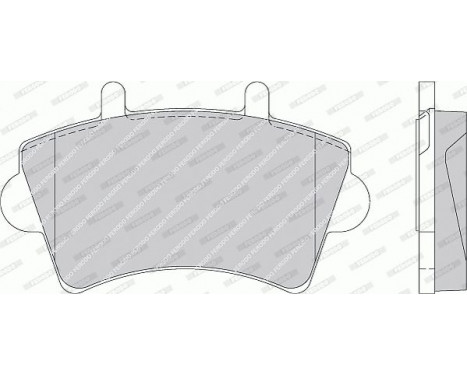 Kit de plaquettes de frein, frein à disque PREMIER ECO FRICTION FVR1452 Ferodo, Image 2